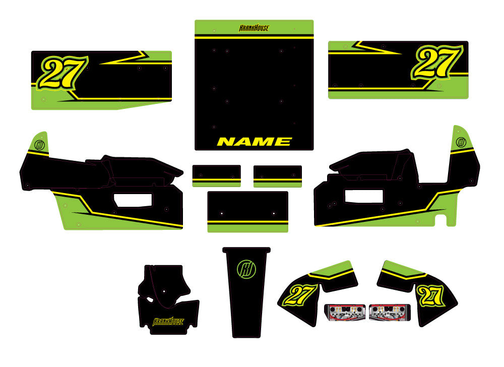 Semi-Custom Losi Sprint Car Decal Kit