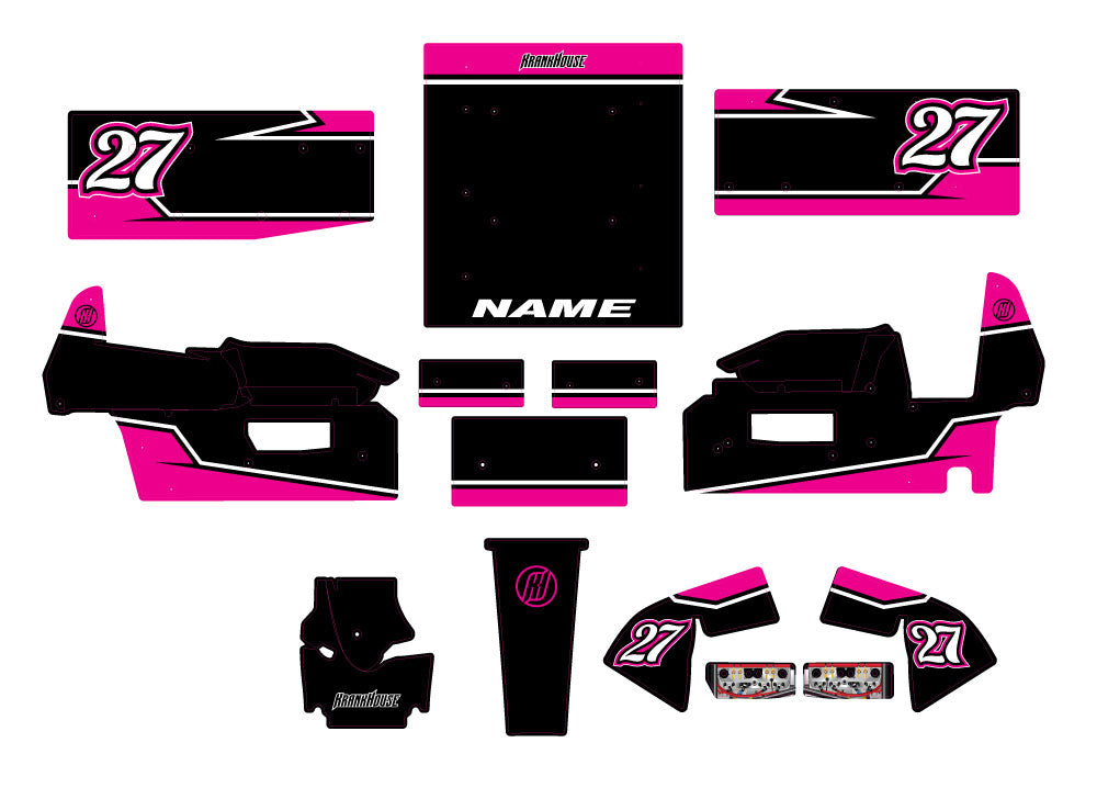 Semi-Custom Losi Sprint Car Decal Kit